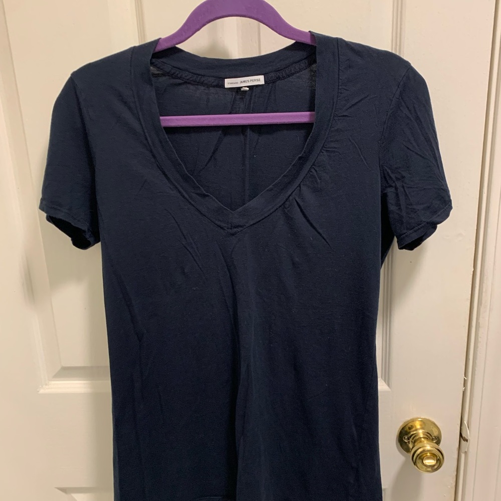 Jamea Perse Basic V Neck Tee SIZE 3